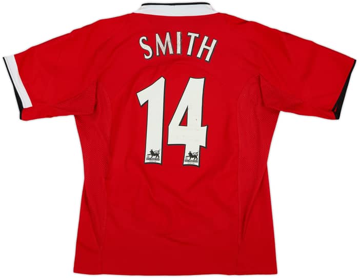 2004-06 Manchester United Home Shirt Smith #14 - 5/10 - (M)