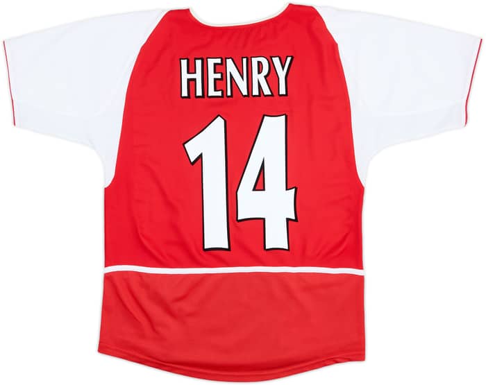 2002-04 Arsenal Home Shirt Henry #14 - 8/10 - (XL.Boys)