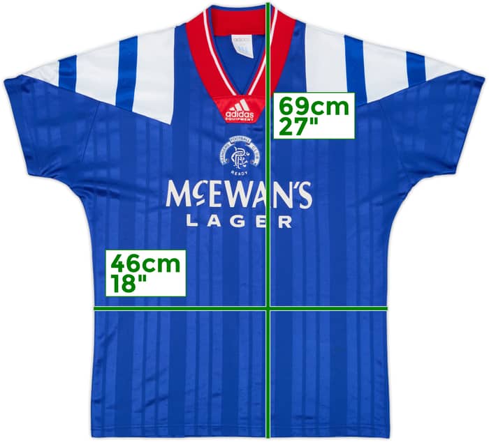 1992-94 Rangers Home Shirt - 7/10 - (S)