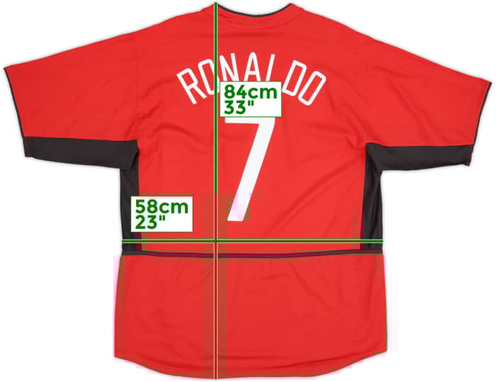 Camiseta de local del Manchester United 2002-04 Ronaldo #7 - 10/10 - (3XL)