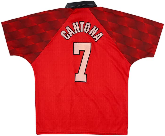1996-98 Manchester United Home Shirt Cantona #7 - 8/10 - (M)