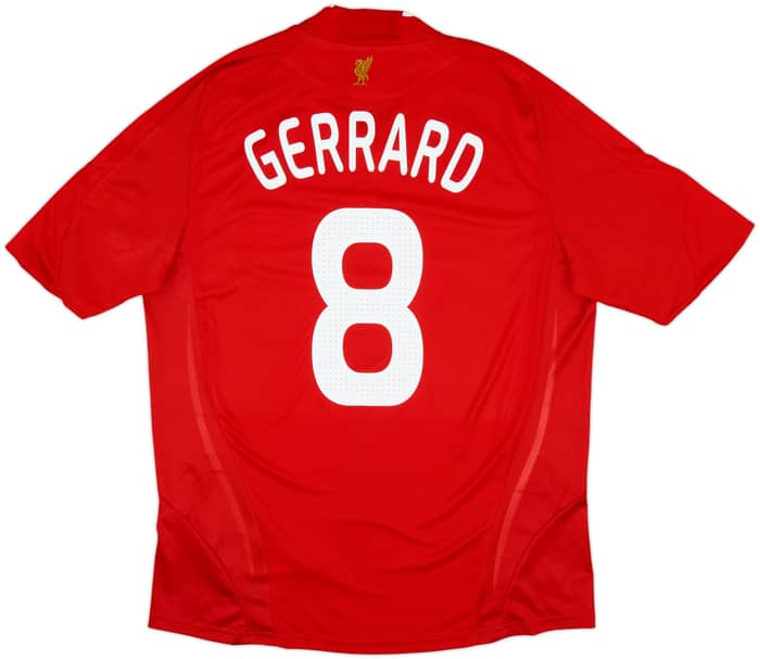 2008-10 Liverpool Home Shirt Gerrard #8 - 6/10 - (L)