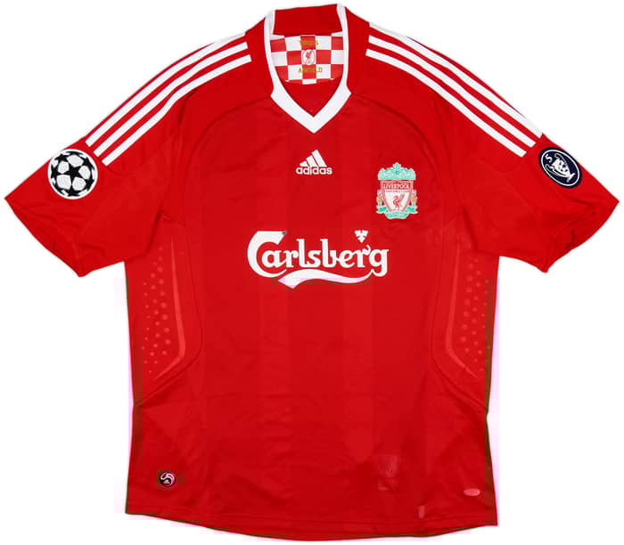2008-10 Liverpool Home Shirt Gerrard #8 - 6/10 - (L)