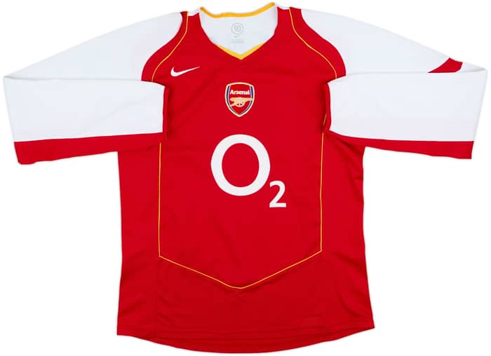 2004-05 Arsenal Home L/S Shirt Henry #14 - 9/10 - (L)