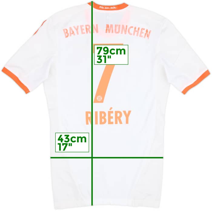 Camiseta de visitante TechFit versión jugador del Bayern Munich 2012-13 Ribery #7 - 6/10 - (L)