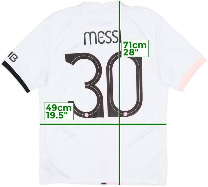 2021-22 Paris Saint-Germain Away Shirt Messi #30 - 6/10 - (M)
