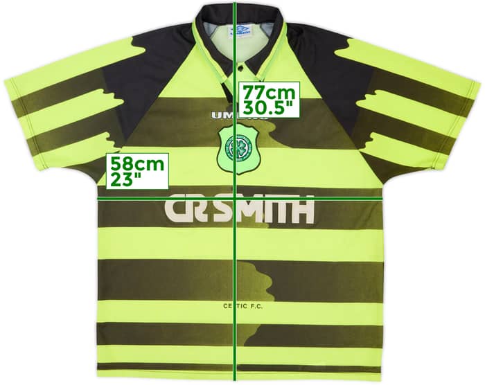 1996-97 Celtic Away Shirt - 5/10 - (XL)