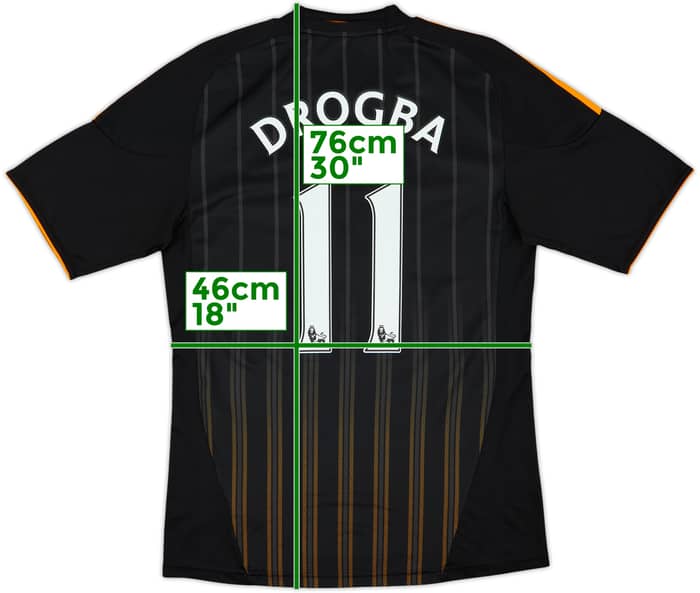 2010-11 Chelsea Away Shirt Drogba #11 - 7/10 - (S)