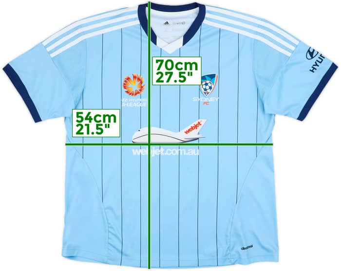 2014-15 Sydney FC Home Shirt - 8/10 - (XL)