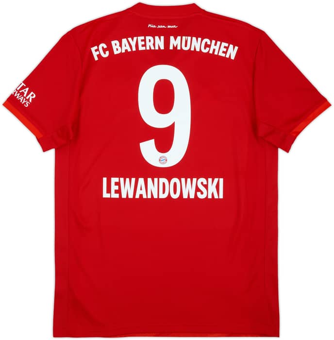 2019-20 Bayern Munich Home Shirt Lewandowski #9 - 7/10 - (M)