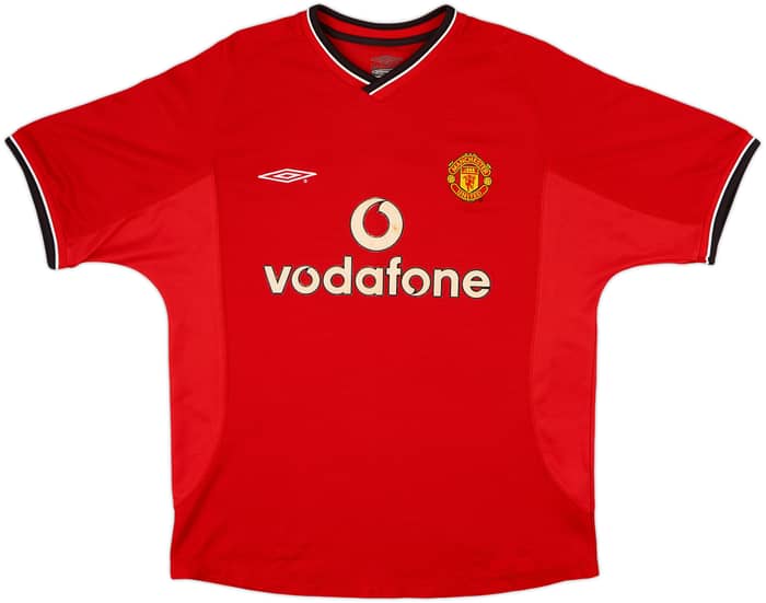 2000-02 Manchester United Home Shirt Beckham #7 - 7/10 - (M)