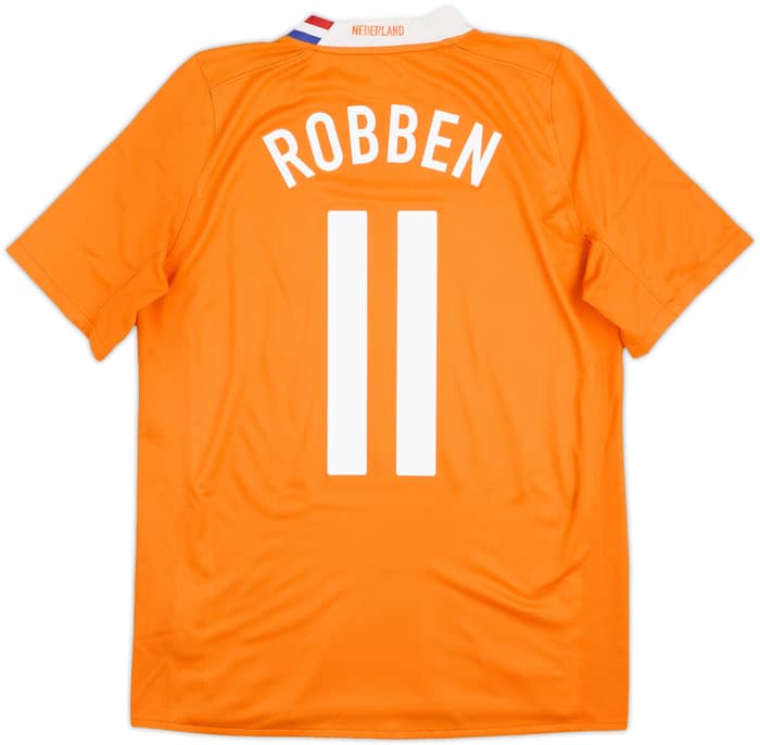 2008-10 Netherlands Home Shirt Robben #11 - 6/10 - (S)