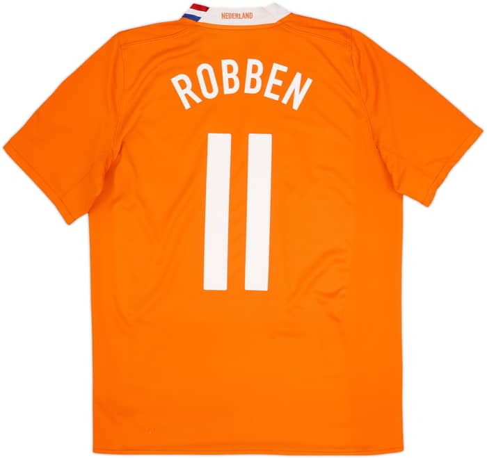 2008-10 Netherlands Home Shirt Robben #11 - 7/10 - (M)