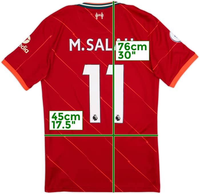 2021-22 Liverpool Home Shirt M.Salah #11 - 6/10 - (S)