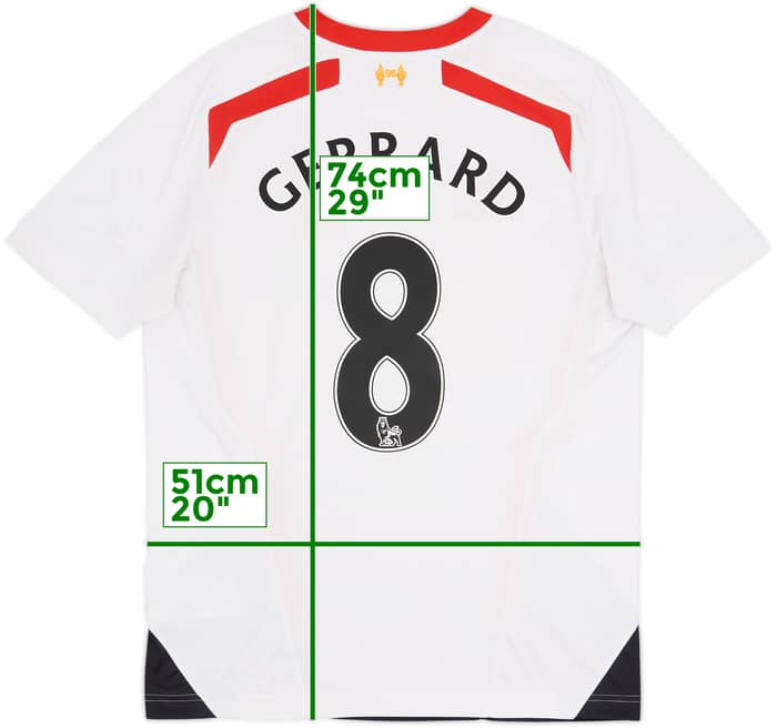 2013-14 Liverpool Away Shirt Gerrard #8 - 5/10 - (M)