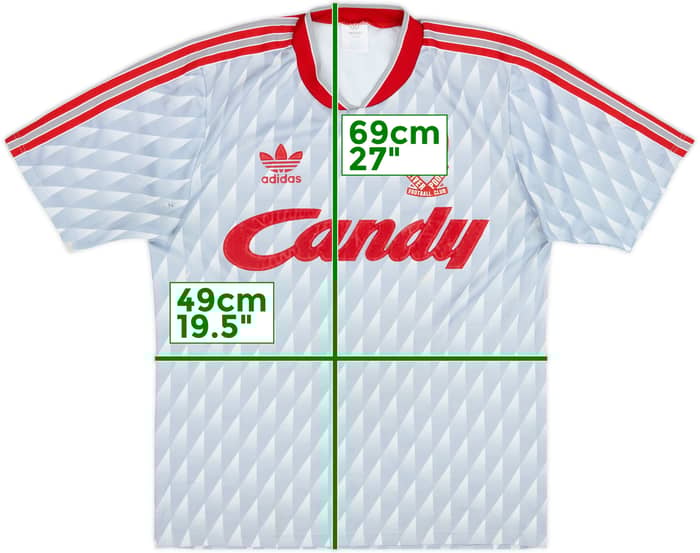 Camiseta de visitante del Liverpool 1989-91 - 5/10 - (M)
