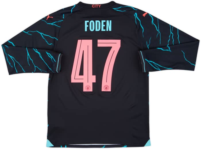 2023-24 Manchester City Third L/S Shirt Foden #47 - 8/10 - (M)