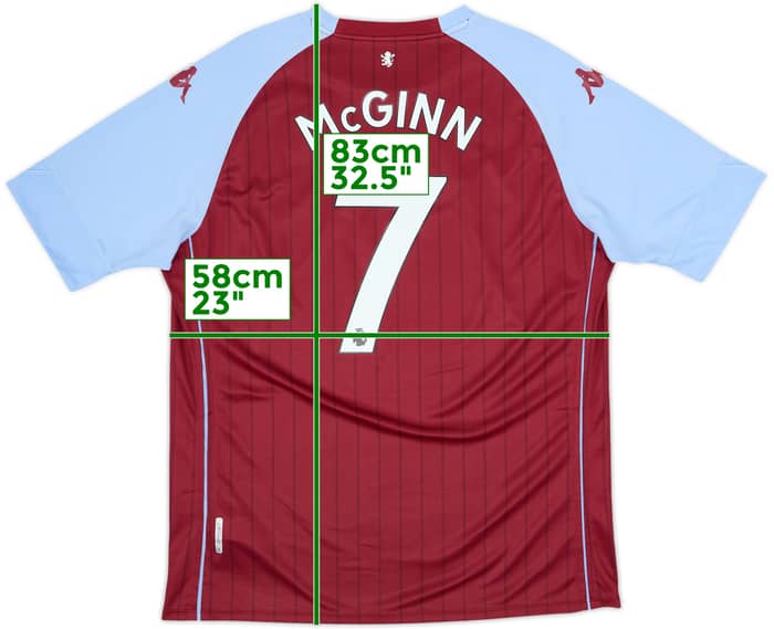 2020-21 Aston Villa Home Shirt McGinn #7 - 8/10 - (XXL)