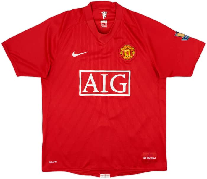 2007-09 Manchester United Home Shirt Ronaldo #7 - 9/10 - (M)