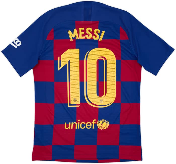 2019-20 Barcelona Authentic Home Shirt Messi #10 - 8/10 - (M)