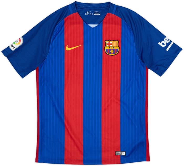 2016-17 Barcelona Home Shirt A.Iniesta #8 - 9/10 - (M)