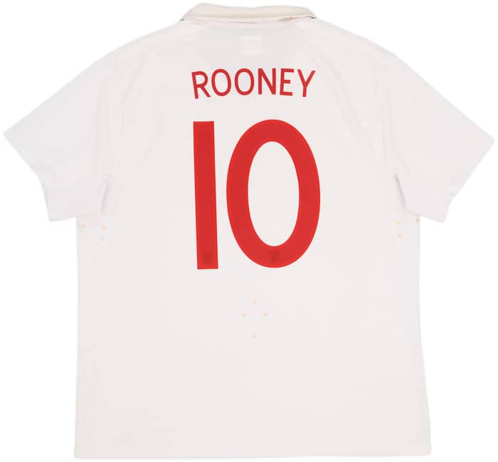 2009-10 England Home Shirt Rooney #10 - 5/10 - (XXL)