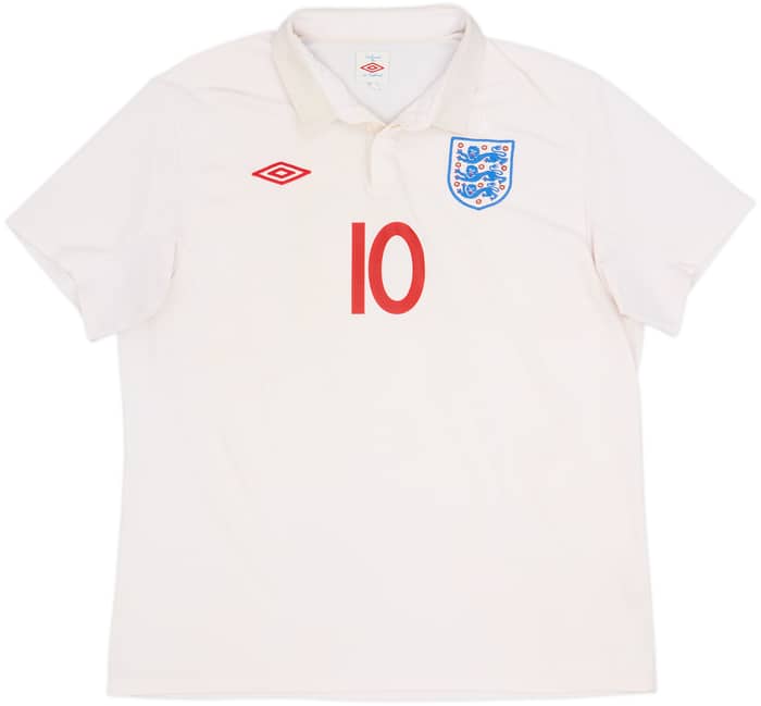2009-10 England Home Shirt Rooney #10 - 5/10 - (XXL)