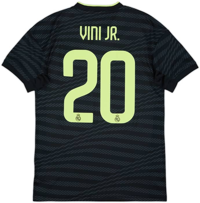 2022-23 Real Madrid Third Shirt Vini Jr #20 - 8/10 - (S)