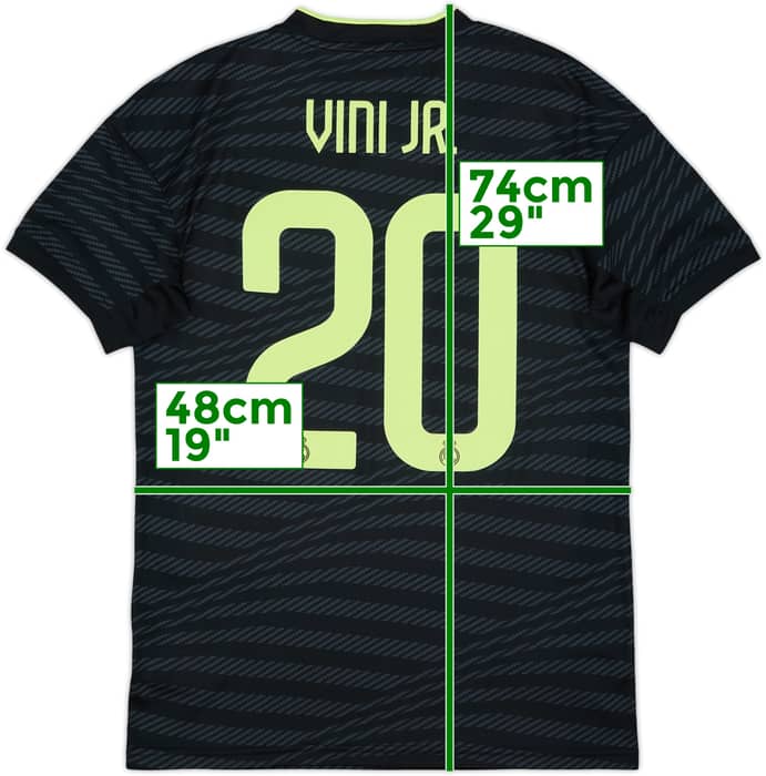 2022-23 Real Madrid Third Shirt Vini Jr #20 - 8/10 - (S)