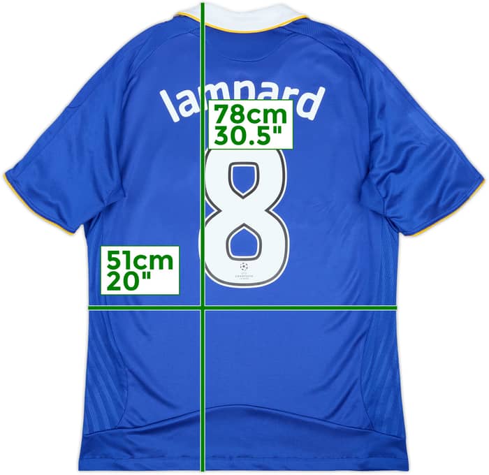 2008-09 Chelsea Home Shirt Lampard #8 - 7/10 - (L)
