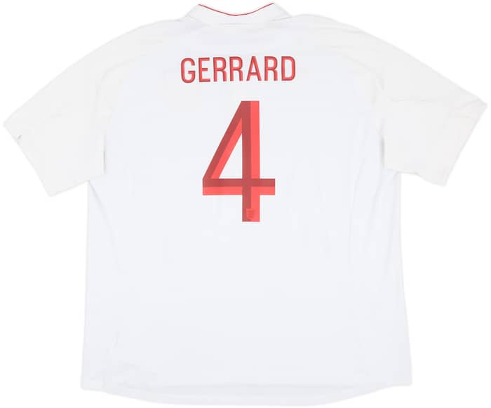 2012-13 England Home Shirt Gerrard #4 - 9/10 - (3XL)