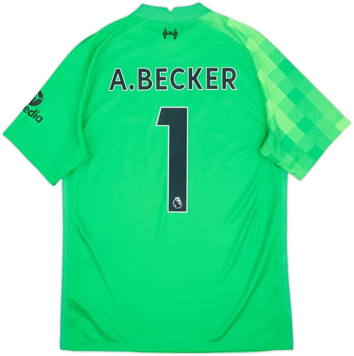 2021-22 Liverpool GK Shirt A.Becker #1 - 8/10 - (M)