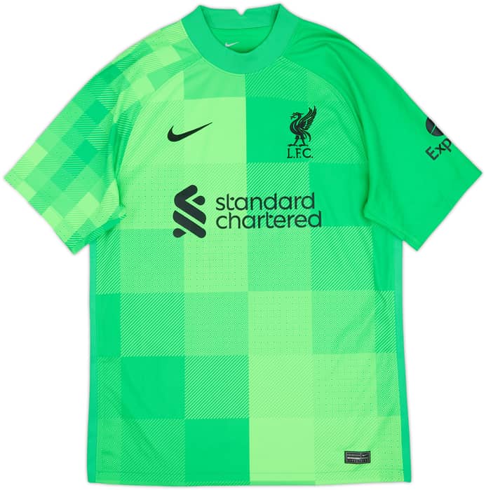 2021-22 Liverpool GK Shirt A.Becker #1 - 8/10 - (M)