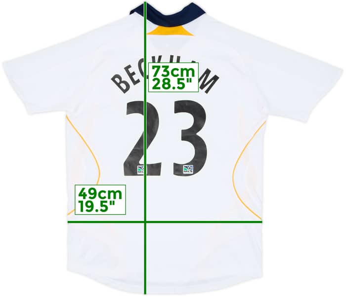 2007-08 LA Galaxy Home Shirt Beckham #23 - 8/10 - (M)