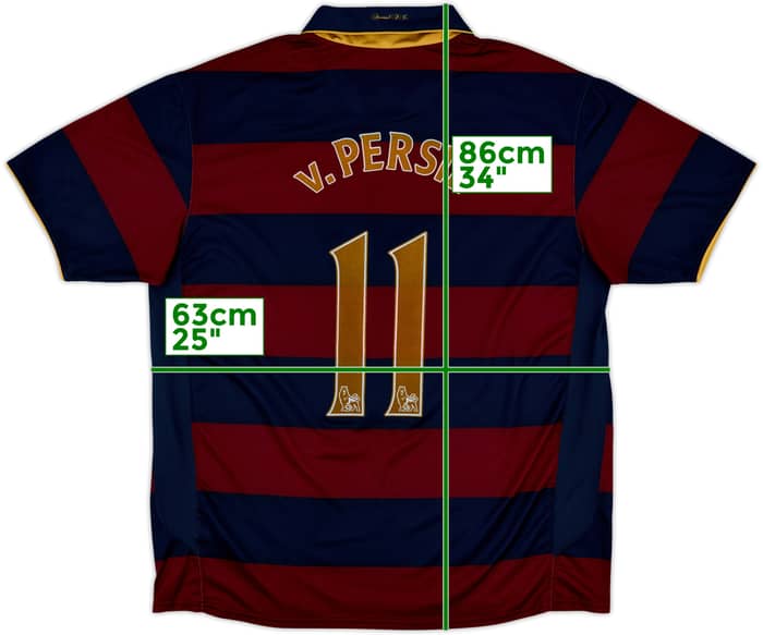 2007-08 Arsenal Third Shirt v.Persie #11 - 6/10 - (XXL)