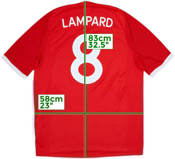 2010-11 England Away Shirt Lampard #8 - 8/10 - (XL)