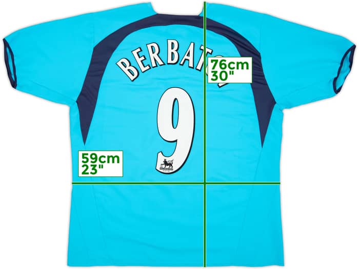 2006-07 Tottenham Away Shirt Berbatov #9 - 8/10 - (XXL)