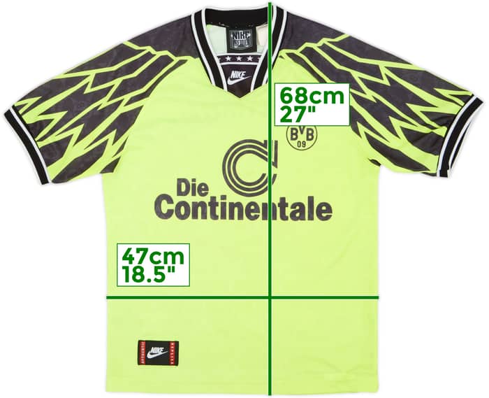 1994-95 Borussia Dortmund Home Shirt - 8/10 - (XL.Boys)