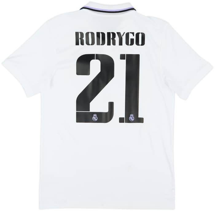 2022-23 Real Madrid Home Shirt Rodrygo #21 - 7/10 - (M)