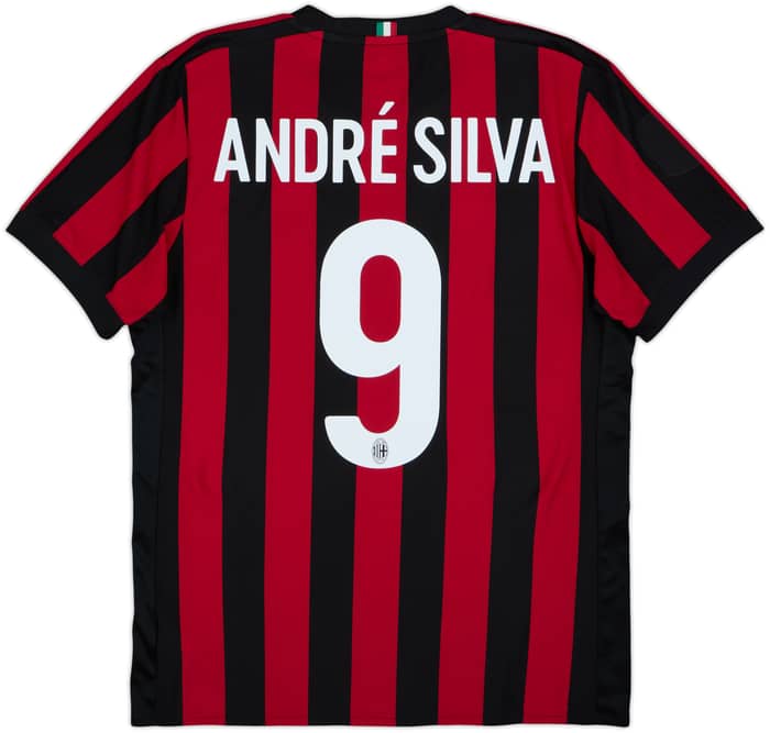 2017-18 AC Milan Home Shirt Andre Silva #9 - 6/10 - (M)