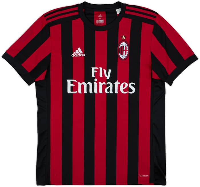 2017-18 AC Milan Home Shirt Andre Silva #9 - 6/10 - (M)