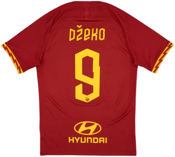 2019-20 Roma Home Shirt Dzeko #9 - 8/10 - (S)