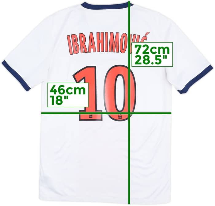 2013-14 Paris Saint-Germain Away Shirt Ibrahimovic #10 - 8/10 - (S)