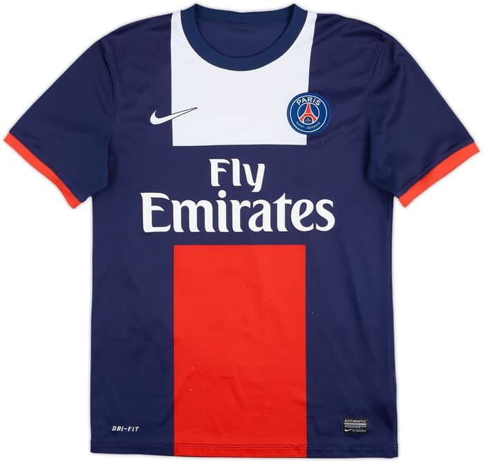 2013-14 Paris Saint-Germain Home Shirt Beckham #32 - 6/10 - (S)