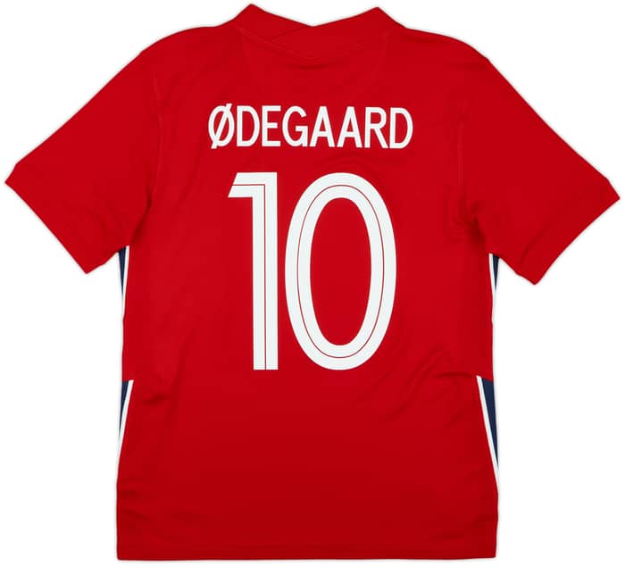 2020-22 Norway Home Shirt Odegaard #10 - 9/10 - (S)