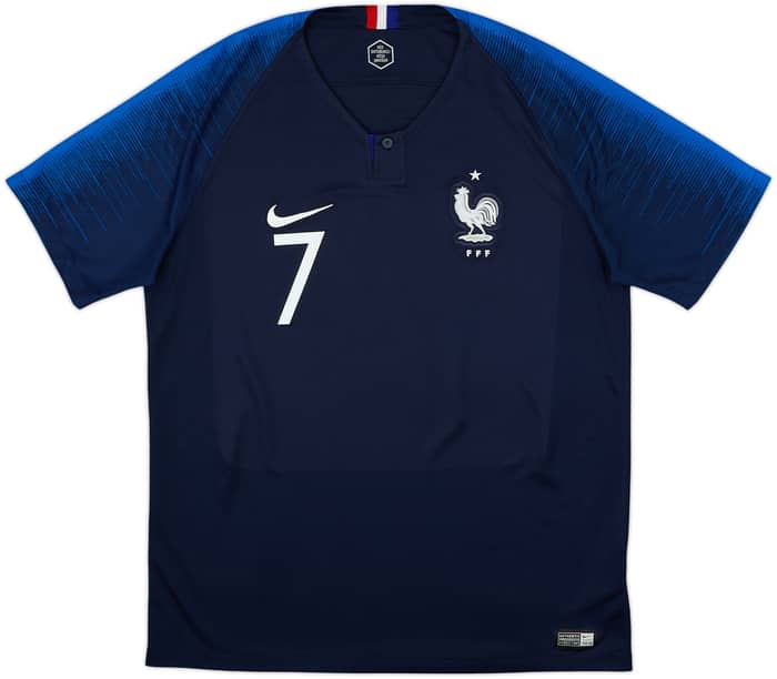 2018 France Home Shirt Griezmann #7 - 8/10 - (L)