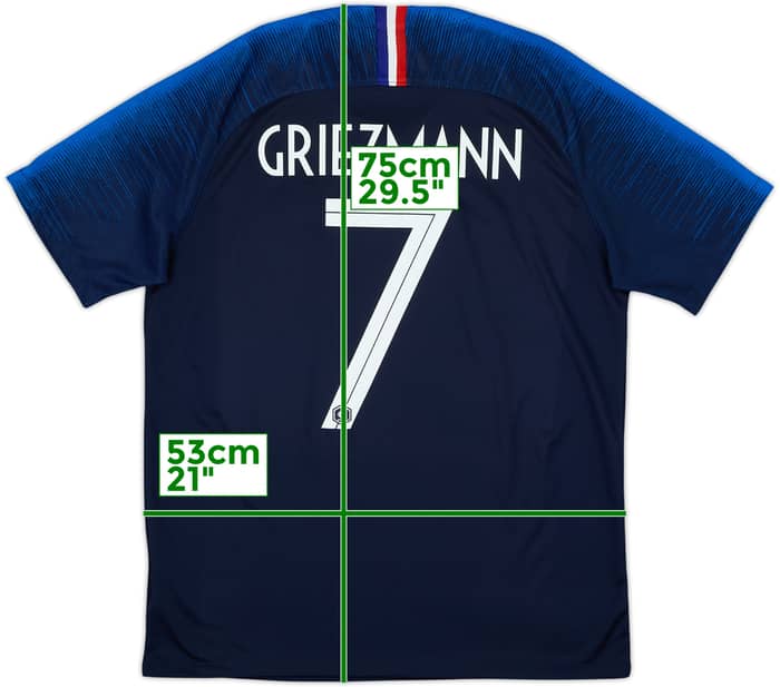 2018 France Home Shirt Griezmann #7 - 8/10 - (L)