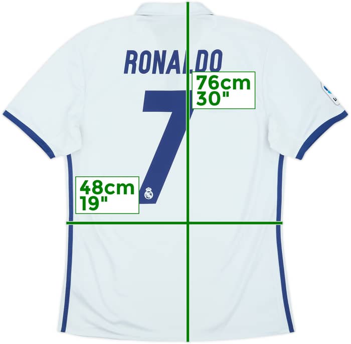 2016-17 Real Madrid Home Shirt Ronaldo #7 - 8/10 - (M)