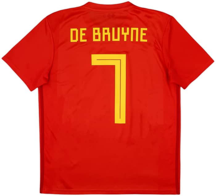 2018-19 Bélgica Camiseta Local De Bruyne #7 - 7/10 - (M)