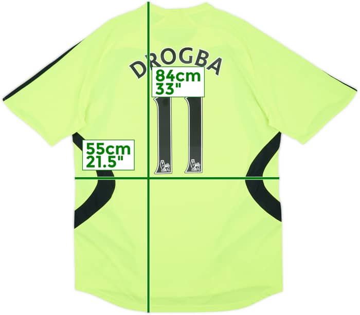 2007-08 Chelsea Away Shirt Drogba #11 - 7/10 - (L)